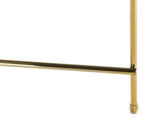 Mesa de centro ⌀ 63 cm castanha e dourada LUCEA Beliani