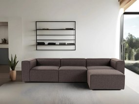 Sofá de Canto Fora – Castanho Escuro – 296 cm x 66 cm x 185 cm