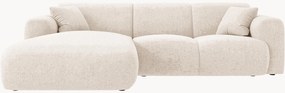Sofá de canto em chenille Nolio (4 lugares), canto à esquerda