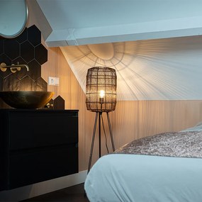 Candeeiro de pé moderno tripé cobre - Redo