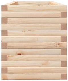 Vaso/floreira de jardim 110x40x45,5 cm madeira de pinho maciça