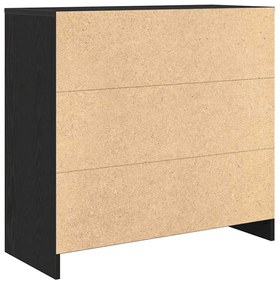 Aparador c/ gaveta 80x34x76 cm deriv. madeira carvalho preto