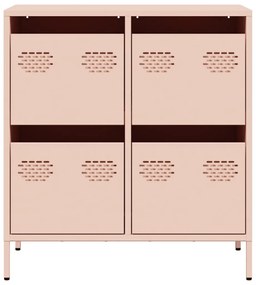 Aparador 68x39x73,5 cm aço laminado a frio rosa