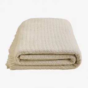 Colcha De Algodão Seyrig Beige Creme & Cama 135/140/150/160cm (230 X 250 Cm) - Sklum