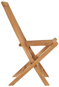 Cadeiras de jardim dobráveis 8 pcs madeira de teca maciça
