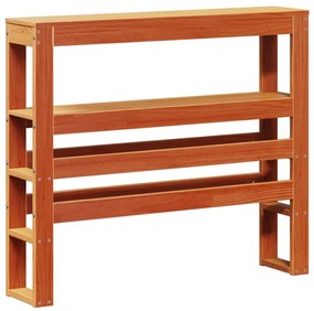 Cama sem colchão 75x190 cm madeira de pinho maciça castanho-mel