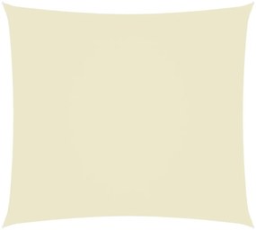 Para-sol estilo vela tecido oxford retangular 2x3,5 m cor creme