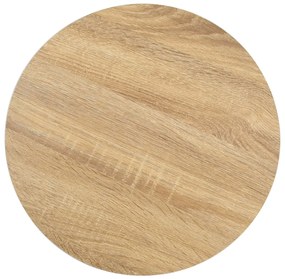 Mesa bistrô 40 cm MDF castanho-claro