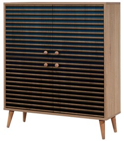 Armário Multiusos Multilux – Carvalho Sonoma – 95x111x36 cm