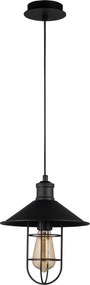Candeeiro de Teto Ayazma – Preto – Diâmetro 24 cm, Altura 124 cm
