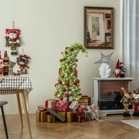 Árvore de Natal artificial de 240 cm com luzes e abeto de neve Árvore de Natal artificial