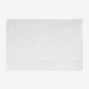 Tapete De Banho Retangular 55x80 Cm Em Algodão Selyra Branco - Sklum