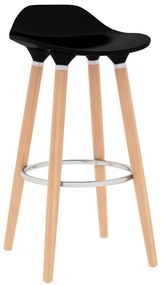 Bancos de bar 2 pcs preto