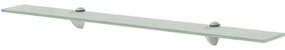 Prateleira flutuante vidro 80x20 cm 8 mm