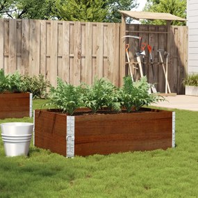 vidaXL Vaso/floreira para jardim 120x80 cm pinho maciço castanho
