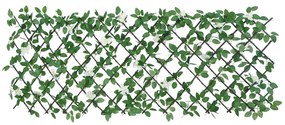 Treliça de hera artificial extensível 5 pcs 186x30 cm verde