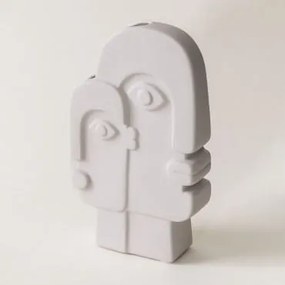 Vaso Decorativo Em Cerâmica Sevan Branco - Sklum