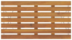 5 pcs conjunto de bistrô dobrável madeira de acácia maciça/aço