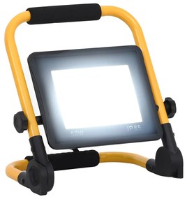 vidaXL Projetor c/ iluminação LED e pega 50 W branco frio