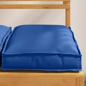 Almofadas para Paletes 2 pcs Azul Royal 40x40x8 cm em Tecido Oxford
