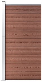 Painel de cerca 95x186 cm WPC castanho