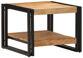 Mesa de centro 50x50x38 cm madeira de acácia maciça
