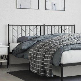 Cabeceira de cama 180 cm metal preto