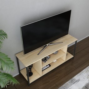 Móvel para TV Rinaldo – Preto Carvalho – 120x35x50,8 cm