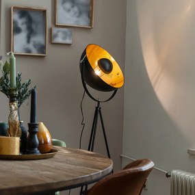 Candeeiro de pé inteligente tripé preto com Wi-Fi A60 - Magna 40 Eglip