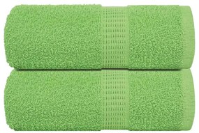 Toalhas mãos 2 pcs 30x30 cm 360 g/m2 100% algodão verde maça