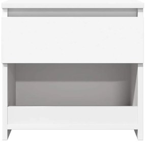 Mesas de cabeceira 2 pcs 40x30x39 cm derivados madeira branco