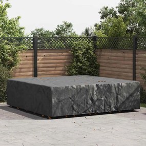 vidaXL Capa para móveis de exterior Preto 260 x 260 x 70 cm 210D