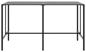 Conjunto de bar para jardim 9 pcs aço revestido a pó preto