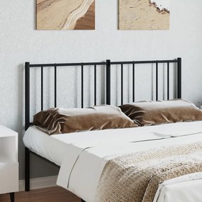 Cabeceira de cama 150 cm metal preto