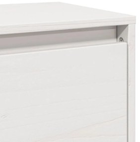 Armário de parede 100x30x35 cm madeira de pinho maciça branco
