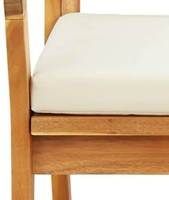Conjunto de 2 cadeiras de jardim vidaXL 59,5x70,5x72,5 cm em madeira d