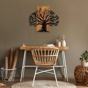 Acessório Decorativo de Parede Monumental Tree – Nogueira e Preto – 58