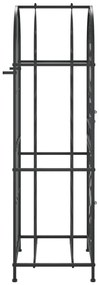 Garrafeira para 41 garrafas 45x36x120 cm ferro forjado preto