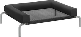 PawHut Cama elevada refrescante para cães, cama de campanha portátil para interior e exterior, 90 x 65 x 30 cm, preto | Aosom Portugal