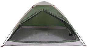 Tenda de campismo cúpula para 2 pessoas impermeável verde