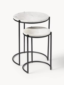 Mesa de apoio em mármore Ella, conjunto de 2