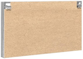 Armário vitrine 100x8,5x58 cm derivados de madeira cinza sonoma