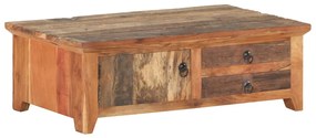 Mesa de centro 90x50x31 cm madeira recuperada maciça