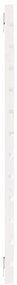 Cabeceira de parede 96x3x91,5 cm pinho maciço branco