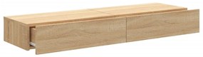 Móveis de TV com luzes LED 2 pcs 60x35x15,5 cm carvalho sonoma