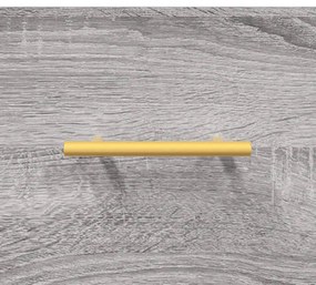 Armário alto derivados de madeira 69,5x31x115cm cinza sonoma