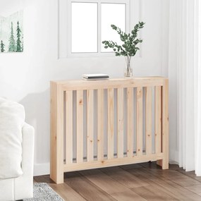 822571 vidaXL Cobertura de radiador 108,5x19x84 cm pinho maciço