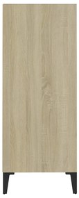 Aparador 57x35x90cm derivados de madeira branco/carvalho sonoma