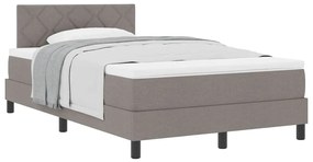 Cama Box com Colchão Taupe 120x190 cm Tecido