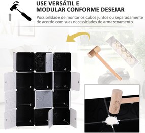 Móvel Modular de 12 Cubos